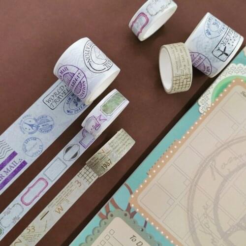 3pcs Retro Washi Tape set Vintage Decoration Scrapbooking Eiffel Tower Masking tape Decorative sticker