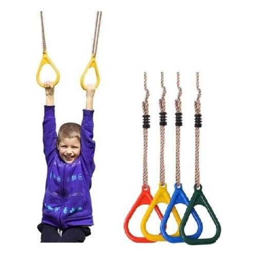 Children Indoor Gym Rings Pull Up Sports Swing Games for Kids Gift Fitness Training Handles