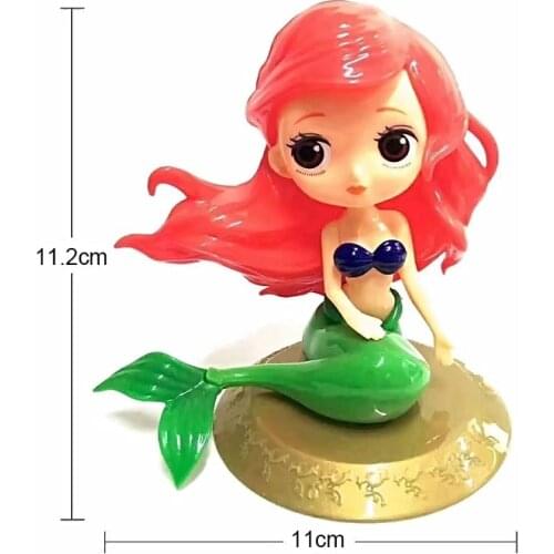 Disney Q version toy hand-made plastic princess doll ornaments Snow White Bell doll Frozen cartoon toy