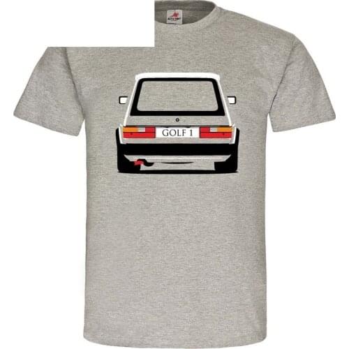 Summer Men O Neck Short Sleeves Golfer 1 Heck Mk1 Wagen Gti Gtd Td Benziner Kfz Volks-Oldtimer H Kennzeichen Vintage Tee Shirts