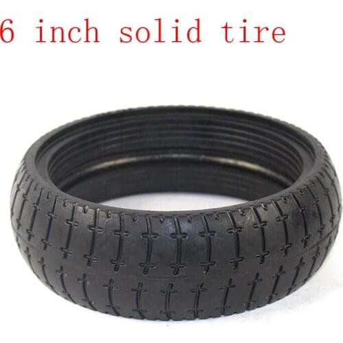 Good Quality 6 Inch Electric Scooter Solid Tire 6" Tubeless Tyre Fits Many Gas Electric Scooters Tire free shipping