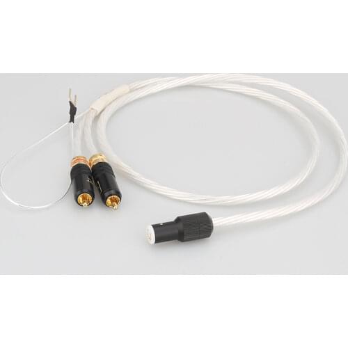 Free shipping Tonarm Cable 5 Pin DIN & RCA Phono Turntables Analog Cable with Odin cable