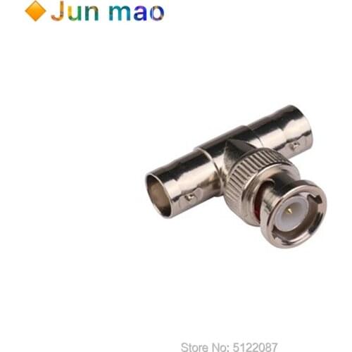 1PCS Monitoring connector BNC Q9 three-way connector two female one male signal one split two adapter BNC one male two female