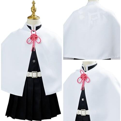 Anime Demon Slayer Cosplay Kimetsu no Yaiba Kanao Tsuyuri Kanawo Costume Kimono Outfit Top+Skirt Halloween Costumes Kid Dress
