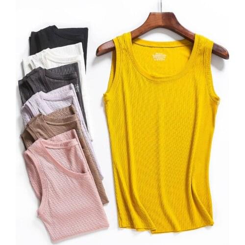 Summer Vest Tops Women Sexy Sleeve O Neck Tanks Soild Color Basic Soft Feminino Ropa Mujer Loose Casaul Tees T Shirts