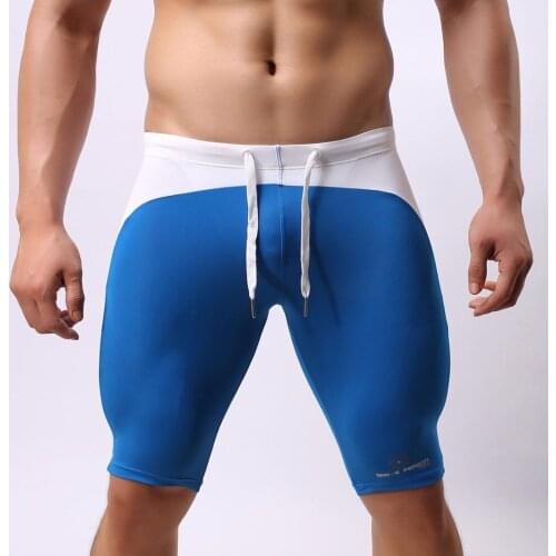Multifunction Sport Wear Shorts Men Swimwear Swimming Shorts Long Swimming Trunks Sexy Swimsuit Swim Boxer Briefs Brave person