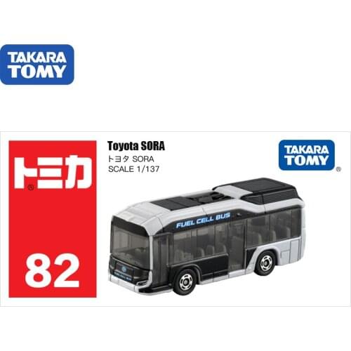 TAKARA TOMY Japan Simulation Alloy Car Model Toy 82 Toyota SORA Bus 158448Kids Christmas Gift Toys