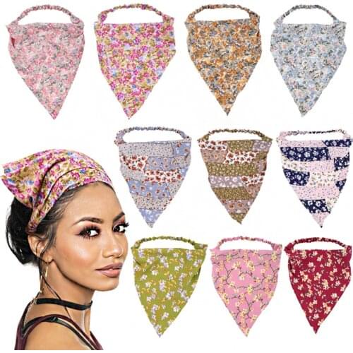 Fashion Elastic Hair Band Floral Elastic Hair Band Washcloth Sunscreen Oil Smoke Hair Accessories