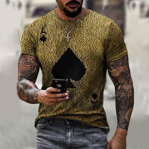 Mens short-sleeved T-shirt color 3D printing casual T-shirt O-neck T-shirt XXS-6XL polyester fine plain cloth 2021