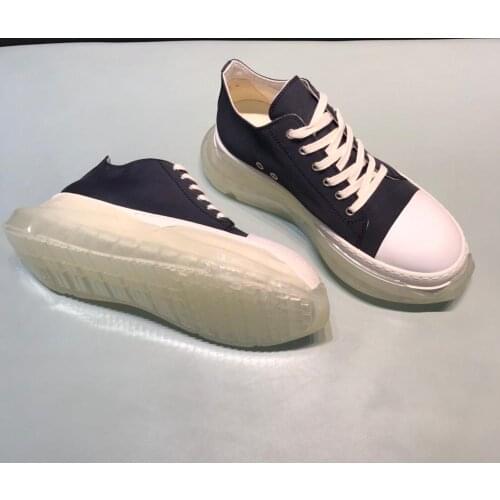 Men Shoes Casual Trainers High Top Ankle Boots Lace-Up Zipper Owen Ro Gothic Flat Sneaker High Street Platform shoes