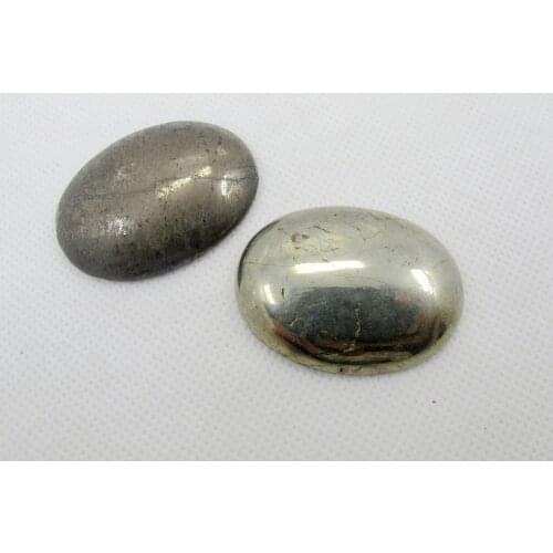 Wholesale 1pcs Natural Pyrite gem stone Bead Cabochon Pendant 30*40mm gem stone Cabochon,ring face