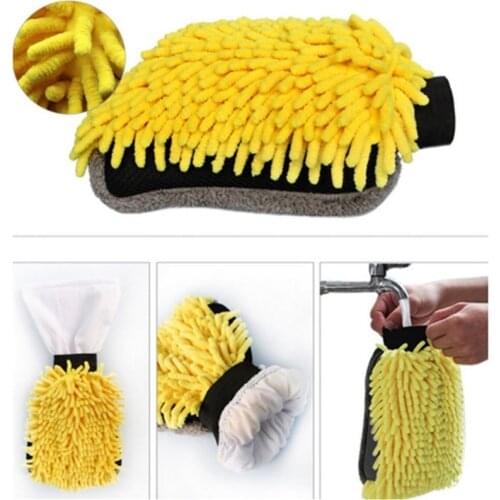 Car Cleaning Drying Gloves Ultrafine Fiber Chenille Microfiber Window Washing Tool Home Cleaning Car Wash Glove Auto Accessories
