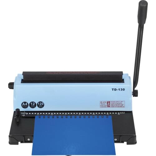 VEVOR A4 Manual Coil Binding Machine Metal Paper Binder 21 / 34 Holes 120 / 400 Sheets for Binding and Punching Books Documents