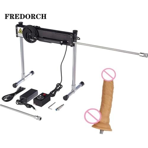 Fredorch premium sex machine with dildo and U-VAC-lock attachments for women 120w strong motor double side use love machine gun