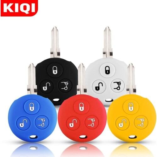 Silicon Car 3 Button Remote Key Case Cover Holder Protector for Mercedes Benz Smart Two Roadster Key Accessories