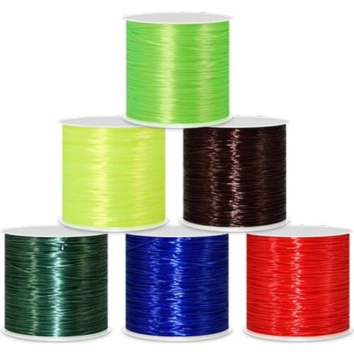 50meters/Roll Super Elastic Crystal Beading Cord Thread Make Bracelet Necklace Colorful Fishing Line For Beads 0.5mm Wholesale