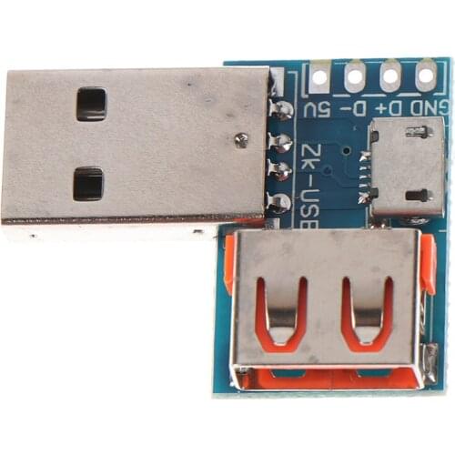 Type A USB Converter Standard USB Female to Male to Micro USB to 4P Terminal Adapter Board 2.54mm Connector