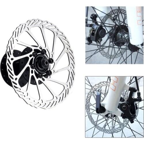 Bicycle Hydraulic Disc Brake Set clamp mountain bike Brake Folding Bike Round Plate Single Disc Gear Chainwheel Crank Chain Ring