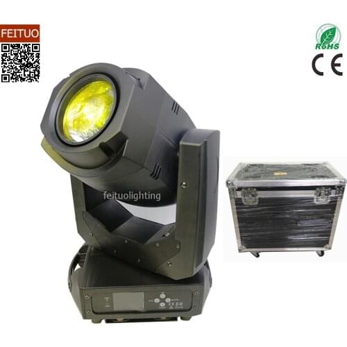 2pcs Flycase New Disco Light Spot Beam Zoom 200w Led Moving Head DMX Lyre Led Gobo Luces Dj Spot Set Moving Head Stage Light