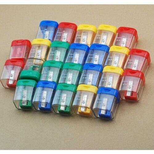 24 X Faber Castell Plastic Cute Pencil Mini Sharpeners Standard Pencil Cutting Machine For Student School Best Stationery