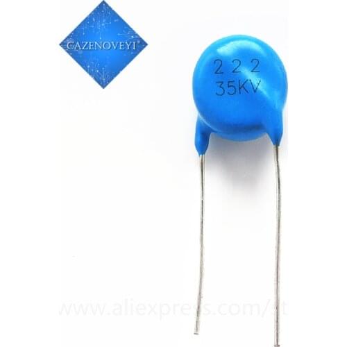 5pcs/lot High voltage ceramic chip ceramic capacitor 35KV222 35KV 222 2200P In Stock