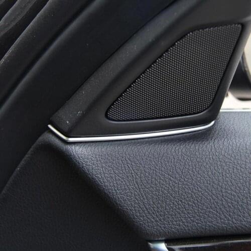 ABS Car Stying Audio Speaker Cover Trim For BMW 5 Series 2011-2017Chrome Silver Car Interior Accessories