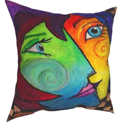 Pablo Picasso Abstract Art Pillowcase Printing Polyester Cushion Cover Decor Pillow Case Cover Bed Zippered 45*45cm