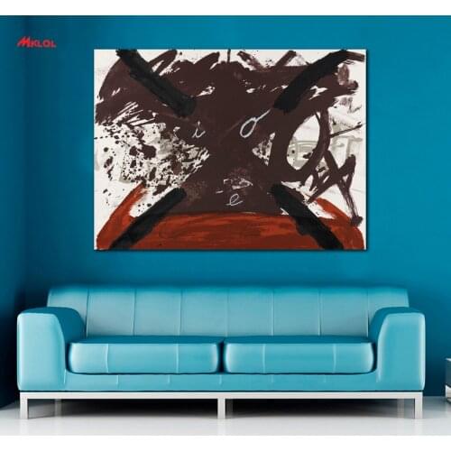 Large wall Art ANTONI TAPIES-Ohne Titel Painting For Living Room Home Decoration Oil Painting On Canvas Wall Painting no fram