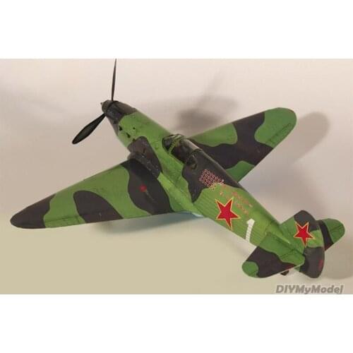 DIYMyModeI Soviet jacques-1 fighter 1:35 DIY Handcraft Paper Model KIT Handmade Toy Puzzles Gift Movie props