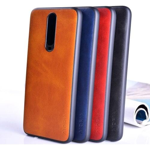 Case for xiaomi poco x2 redmi k30 5G funda Luxury Vintage leather skin TPU PC cover for Xiaomi poco x2 Redmi K30 case coque capa