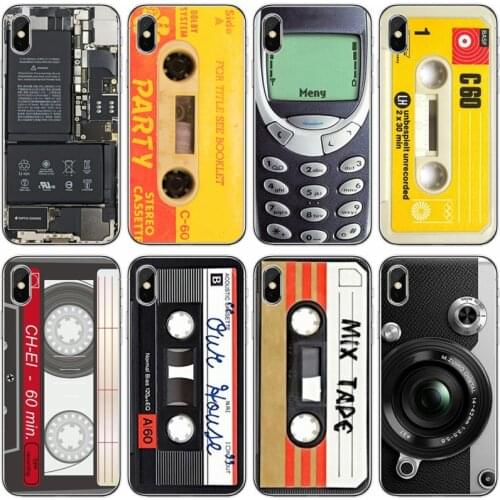 Vintage Tape Camera Gameboy Cover Soft Silicone Phone Case For iPhone X XS XR XS MAX For iPhone 5 5C 5S SE 6 7 8 plus