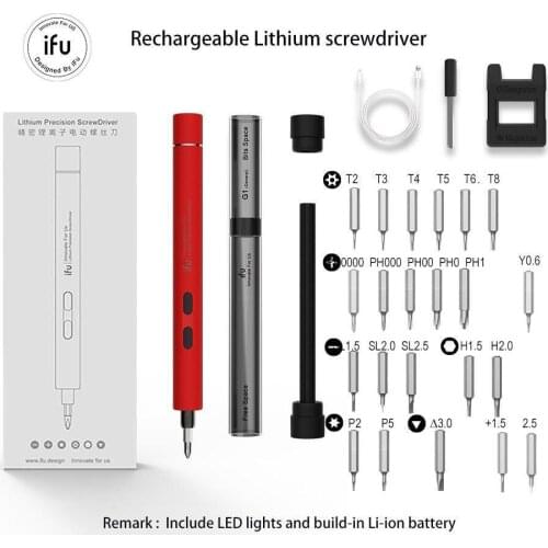 IFu Electric Screwdriver with Bits Mini Precision Charging Screwdriver for Mobile Phone Laptop D2