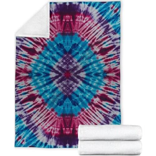 Circular Daze Tie Dye Fleece Blanket 3D full printed Wearable Blanket Adults/kids Fleece Blanket HOME ACCESSORIES