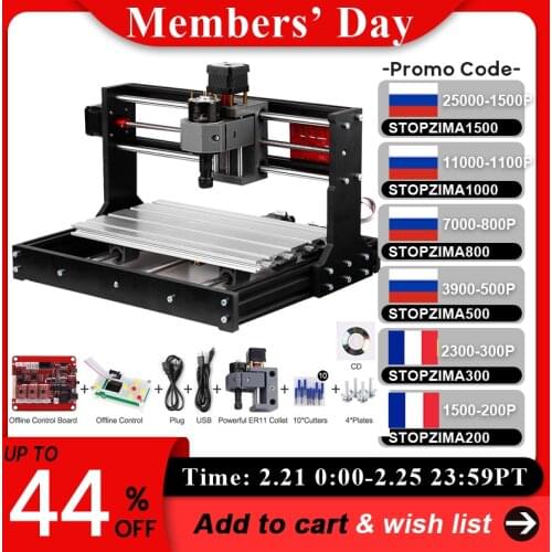 KKMOON Laser Engraver CNC 3018 Pro GRBL Control DIY CNC Machine 3 Axis Pcb Milling Machine Wood Router Engraver with Controller