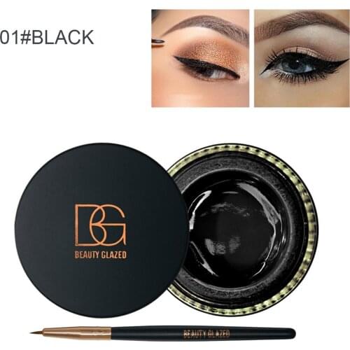 Matte Eyeshadow Cream With Brush 6 Color Waterproof Pigment Non-smudging Long Lasting Eye Shadow Glue Cosmetic Makeup Maquillage