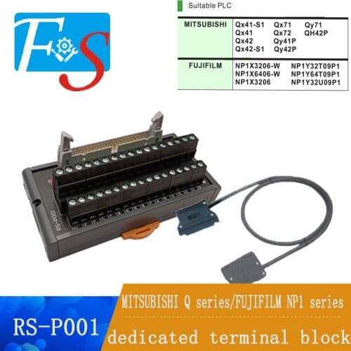 MITSUBISHI Q series/FUJIFILM NP1 series PLC dedicated terminal block 34P terminal block DC24V 1A for PLC input ＆ output module