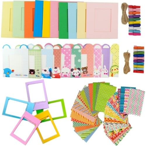 Bundle Kit Accessories for Fujifilm Instax Mini 11 LiPlay Link 9/8 Films (Sticker, Frame, Rectangle& Animal Wall Hanging Frames)