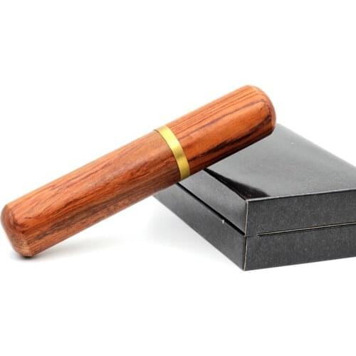 New 1pcs Rosewood Wooden Cigar Tube Storage Case Portable Humidor Tobacco Cigarettes Holder Somoking Cigar Accessories 3 Size
