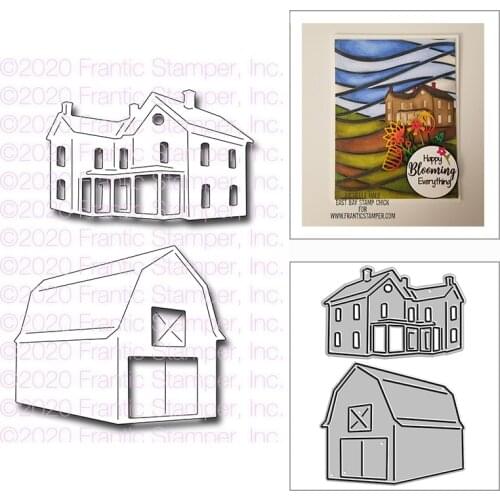 New Farm House & Barn Craft Embossing Mold 2021 Metal Cutting Dies for DIY Decorative Scrapbooking Album Card Making No Stamps