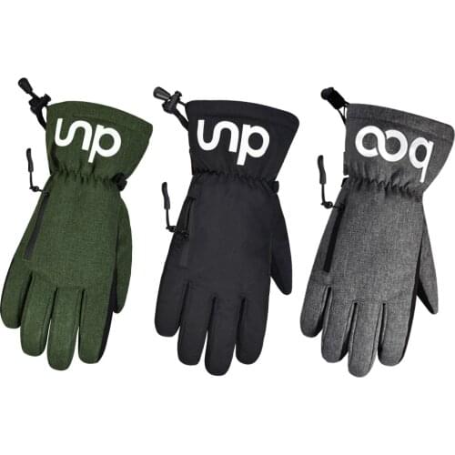 Men Women Ski Gloves Winter Outdoor Warm Windproof Waterproof Gloves Touch Screen Anti-slip Thick Hiking Cycling Skiing Gloves