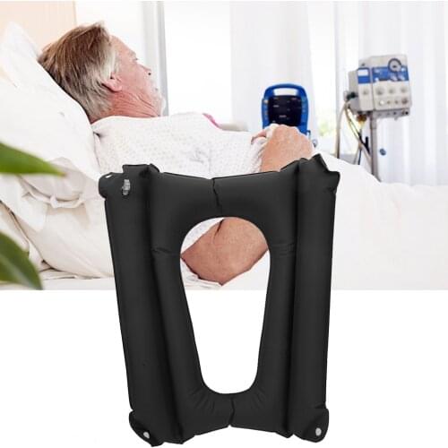 Elderly Care Anti Bedsore Toilet Seat Pad Inflatable Washable Sitting Cushion Mat Hemorrhoid Seat Cushion Pad Braces Supports