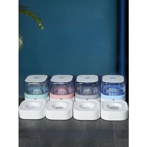 GY Cat Water Fountain Unplugged Mobile Drinking Water Apparatus Automatic Cat Water Feeding Mouth Wet-Proof Pet Supplies Bowl