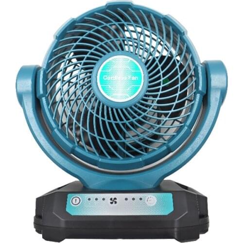 DCF102 Portable Cordless Fan For Makita Bosch Milwaukee DeWalt Black Decker Porter-Cable Stanley 14.4V 18V 20V Lithium Battery