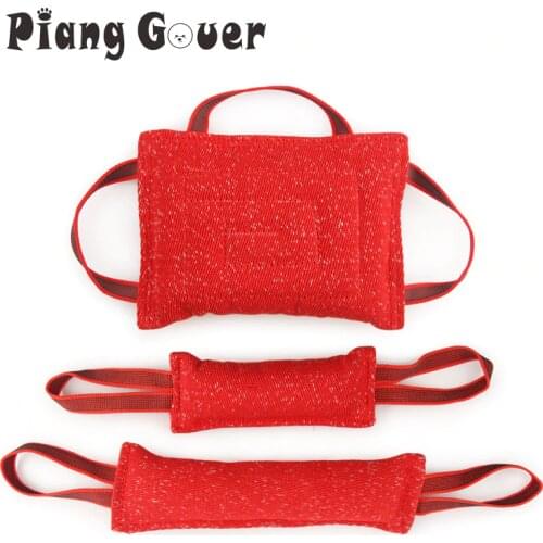 Red Durable Dog Training Bite Stick Tug Dogs Toy Bite Pillow Dog Interactive Pet Toy Dog Chew Toys