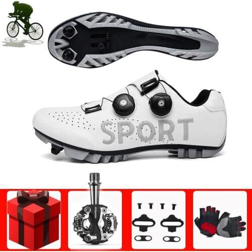 Professional MTB Cycling Shoes Add SPD Pedals Outdoor Self-locking Breathable Sapatilha Ciclismo Bicycle Riding Flat Shoe