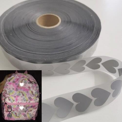 High Visibility Safely Silver Reflective DIY Tape Lron On Fabric Clothes Heat Transfer Vinyl