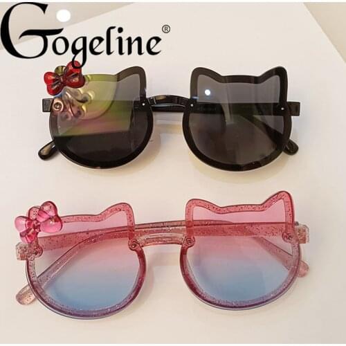 Butterfly Cat Sunglasses for Children New Girl Boy Cute Cartoon Sun Glasses Fashion Blue Pink Baby UV Protection Shades