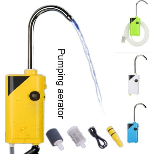 Outdoor Portable Small Three-in-One Sensing Charging Pumping Water Oxygen Pump Fishing Oxygenation Air Pump LED Lighting