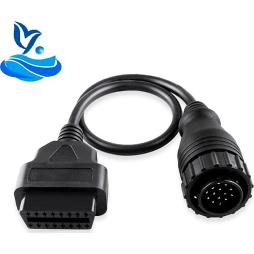 High Quality Sprinter 14pin to 16 Pin OBD2 OBD II OBD 2 16 Pin Adapter Always in Stock