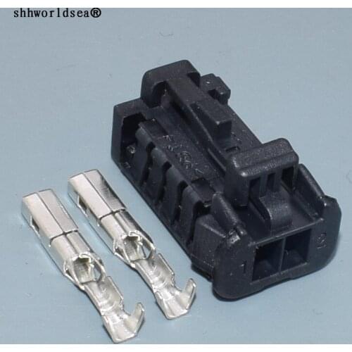 Worldgolden 1.5mm 2pin auto electric housing plug 988191021 plastic wiring cable unsealed connector 98819-1021